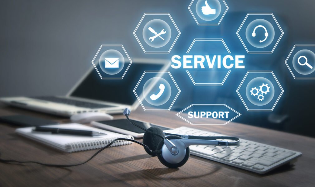 Concept of Support Service. Internet. Business. Technology